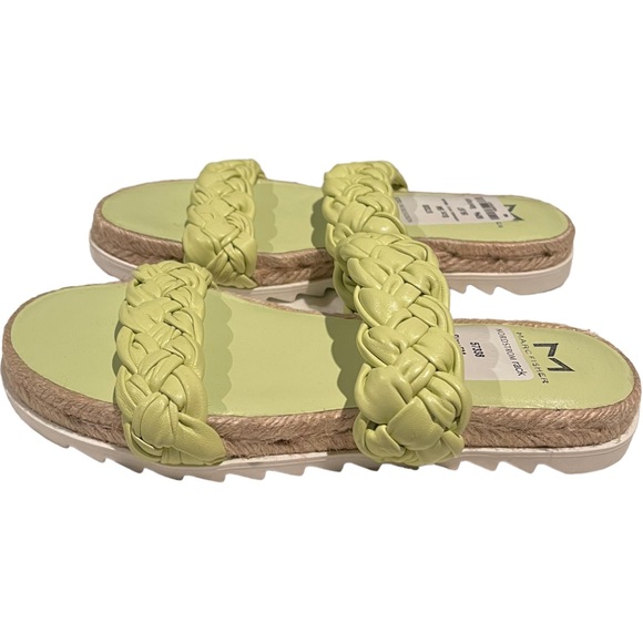 MARC FISHER LTD Jaime Espadrille Slide Sandal Citron Size 5 NWOB - Picture 5 of 6